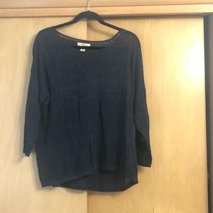 Navy sheer sweater